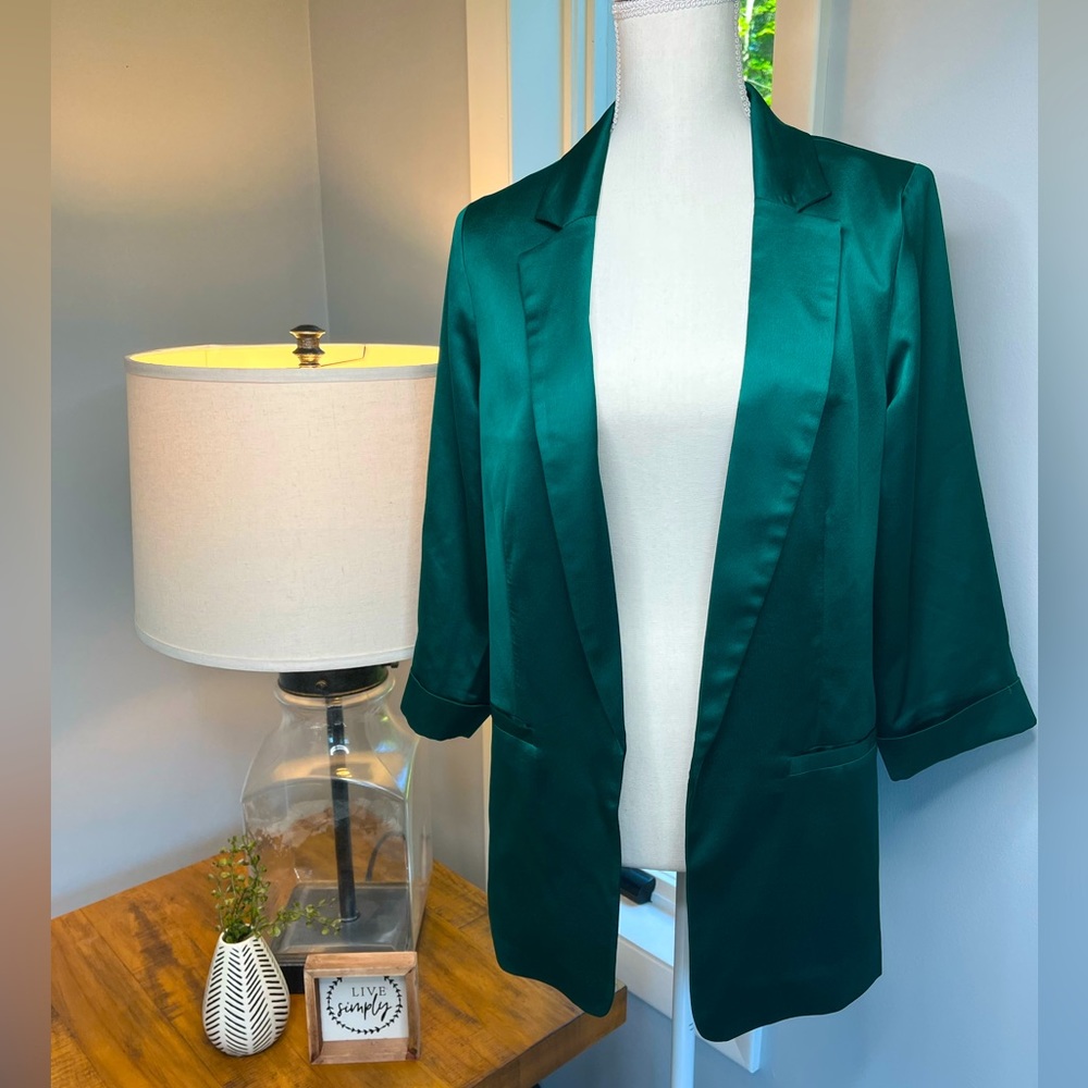 Maurice’s Satin-y Jade Green Blazer